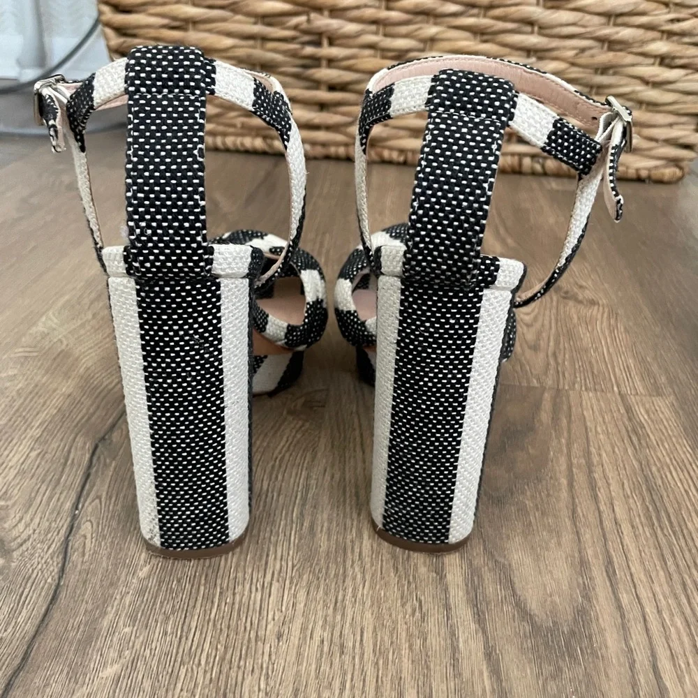 Loeffler Randall Black and White Platform Sandals - Picture 6 of 6